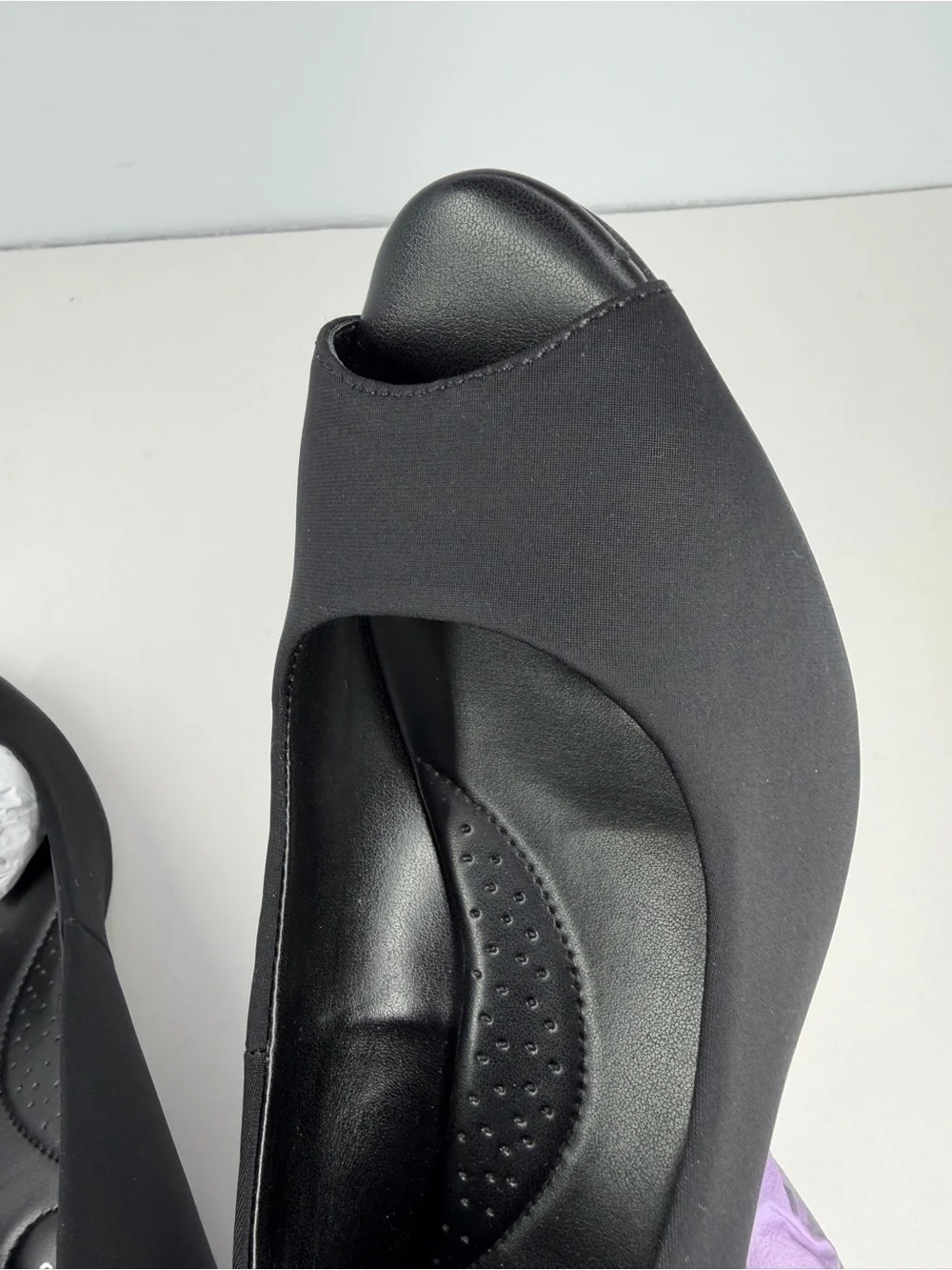 Bandolino Women's Candra Low Wedge Peep Toe Dress Pumps Size 8.5M